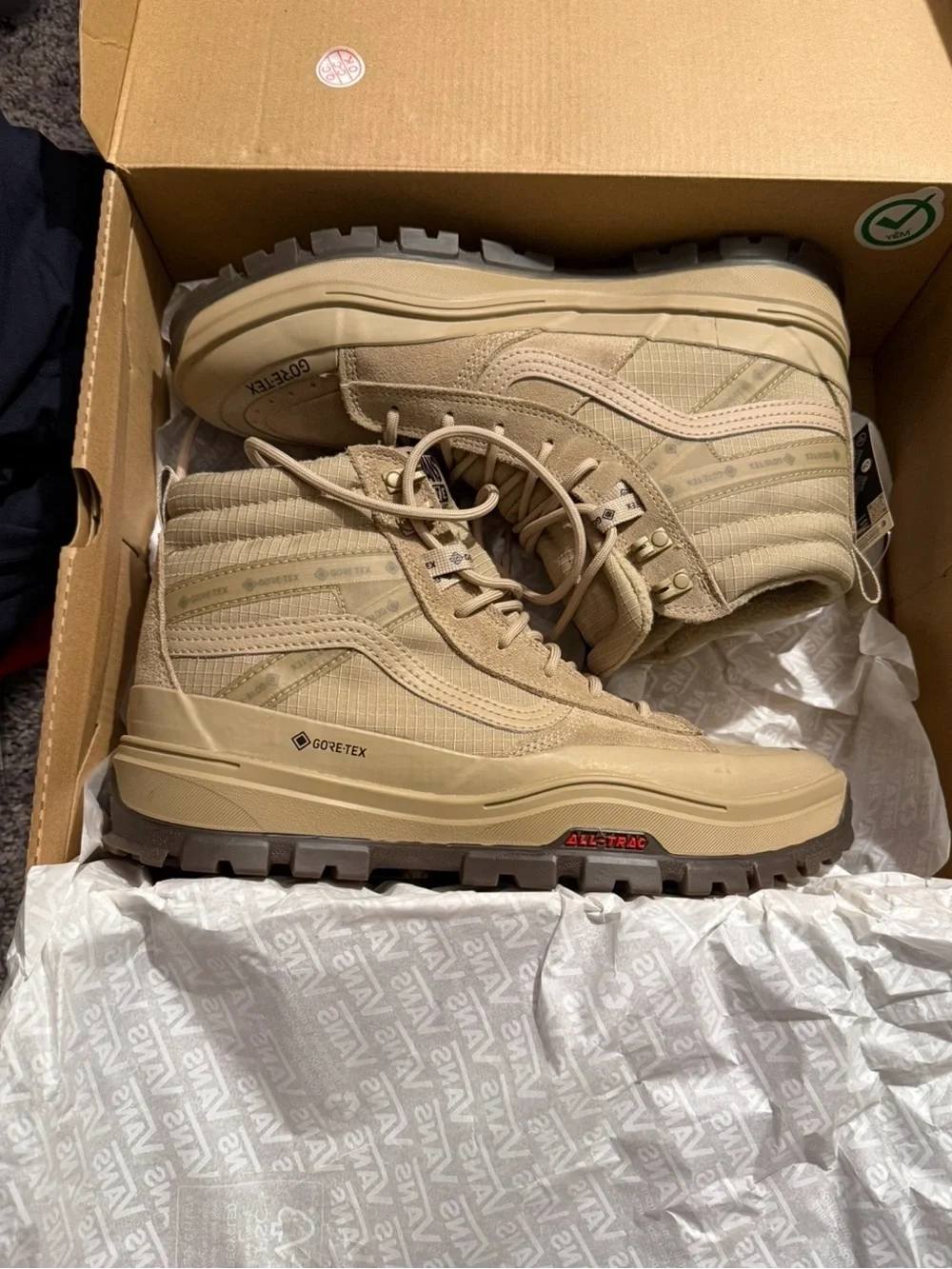 Vans Beige SK-8 HI GORE-TEX All-Trac High-Top Boots